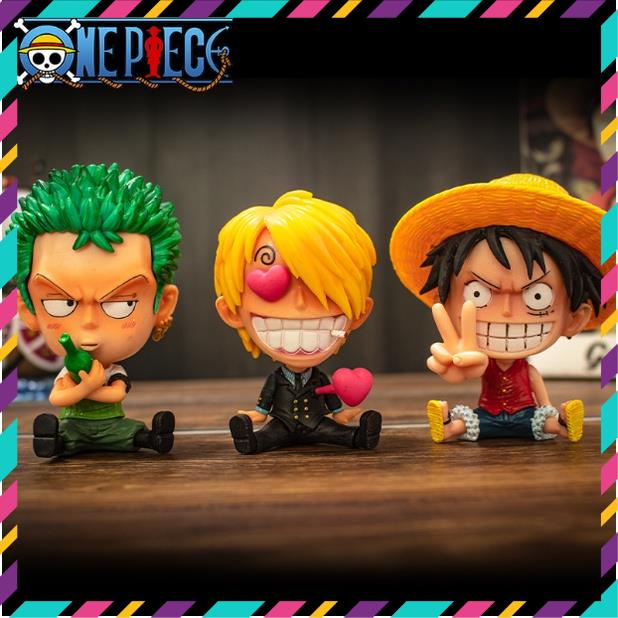 Mô Hình Nhân Vật One Piece, Truyện Tranh Đảo Hải Tặc, Luffy Mũ Rơm, Zoro, SanChi, Ace,...Cao 12,5cm - Tượng Figure