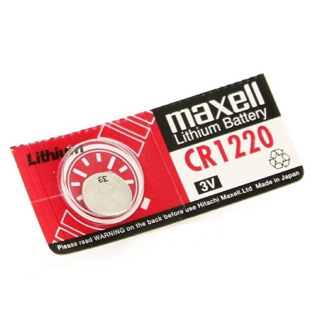 Combo 2 Viên Pin CR1220 Maxell Lithium 3V Chính Hãng Vỉ 1 Viên Made in Japan