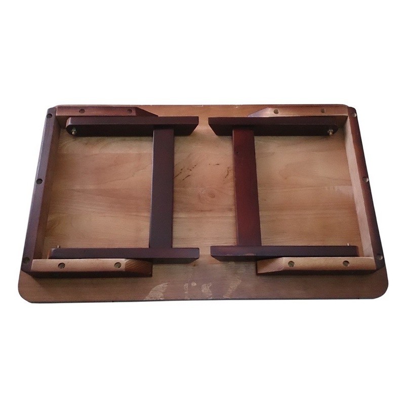 Bàn gỗ chân thang xếp gọn 47wood kích thuóc 40x60cm, Bàn Laptop 47wood chân gập đa năng