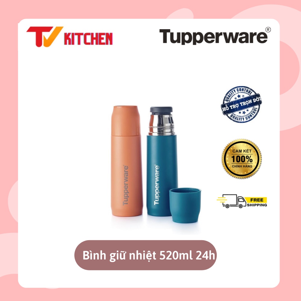 Bình giữ nhiệt Tupp Buddy 520ml Tupperware giữ nóng lạnh 24h - Hàng chính hãng - Bảo hành trọn đời