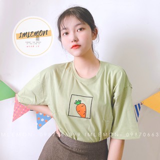 Áo Thun 4D Thêu họa tiết CỦ CÀ RỐT