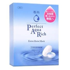 Senka Mặt nạ dưỡng ẩm cấp nước Perfect Aqua Rich Extra Moist Mask (Hộp 7 miếng)