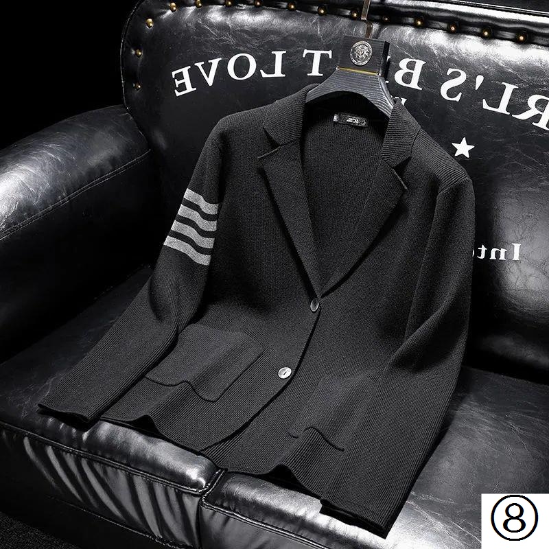 Áo Khoác Cardigan Dệt Kim Tay Dài Phong Cách Thời Trang Xuân Thu 2022 Sang Trọng Cho Nam Giới
