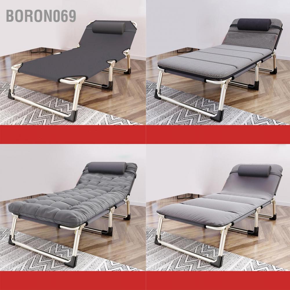 173*56cm Giường gấp thư giãn cá nhân có thể xếp lại được cho cắm trại/ văn phòng nghỉ ngơi sau buổi trưa/ khẩn cấp ngoài trời