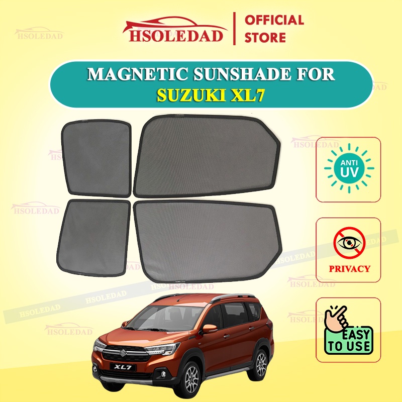 Rèm che nắng nam châm cho xe Suzuki XL7, bộ 4 tấm cho 4 cửa, hàng loại 1 cao cấp nhất, vừa khít kính