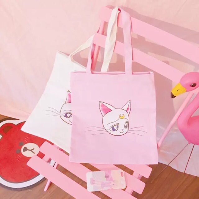 Tote mèo ulzzang dễ thương(có sẵn)