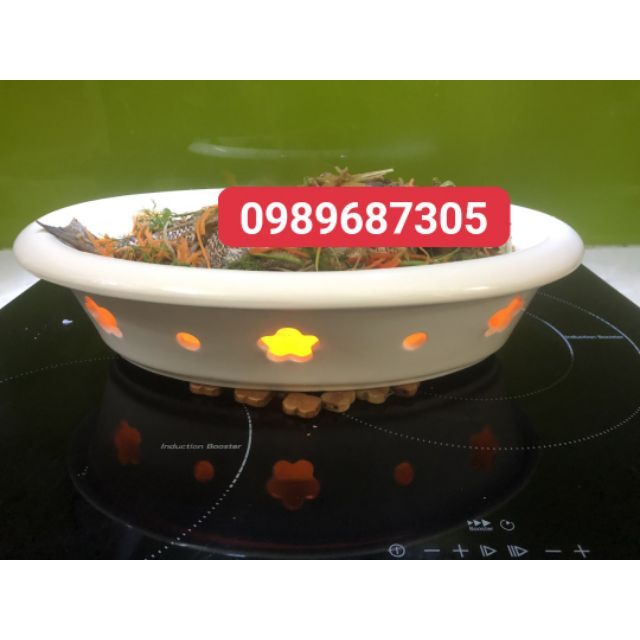 Bát hâm nóng thức ăn bầu dục