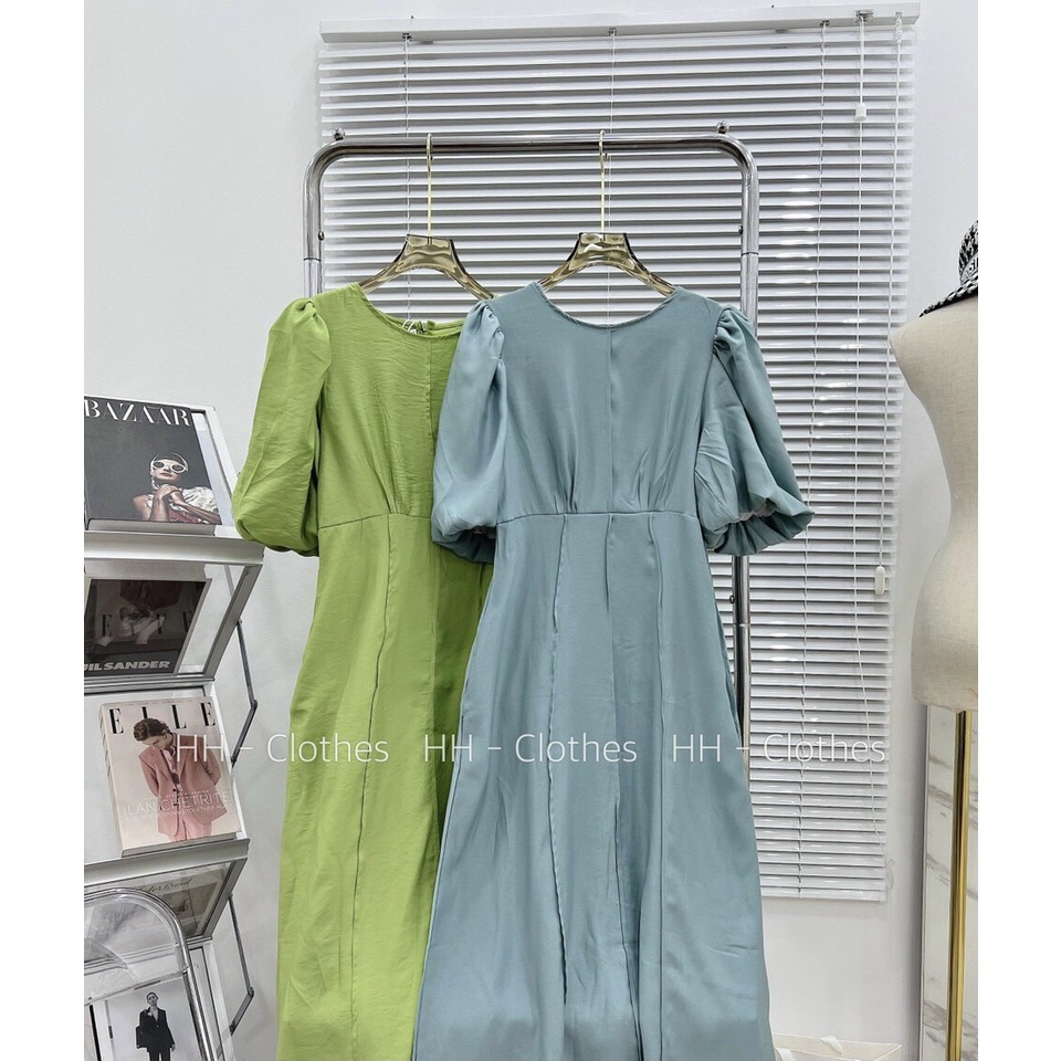 Váy nữ công sở, đầm nữ thời trang cao cấp phối tay bồng hot