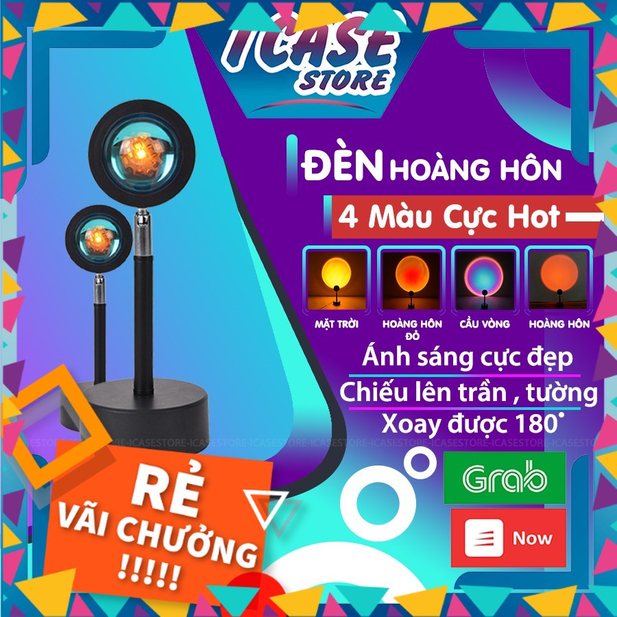 Đèn Led Trợ Sáng Livesteam 4 Màu Tiktok Hoàng Hôn, Cầu Vồng, Mặt Trời |Phamthao