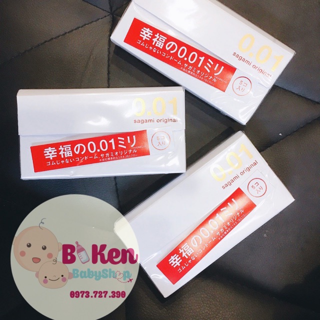 Bao cao su Sagami siêu mỏng 0.01