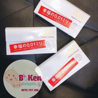 Bao cao su Sagami siêu mỏng 0.01