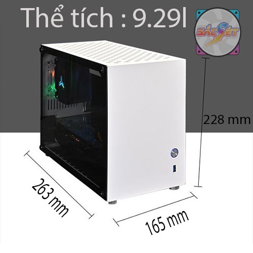 Vỏ case máy tính mini ITX Buffoon 1 mặt kính