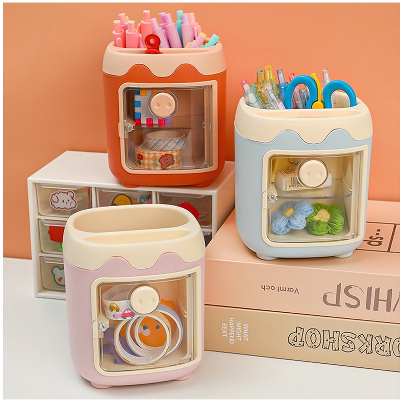 Hộp Bút Để Bàn Dễ Thương Hình Lợn Cute
