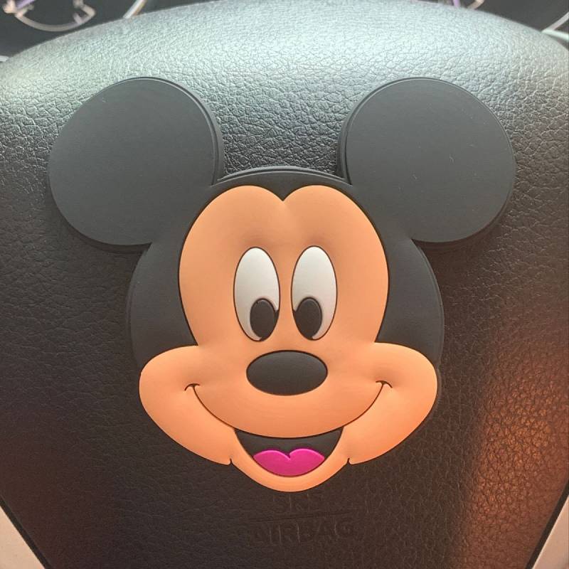 Steering Wheel Logo Cute Decorative Stickers Car Fashion Creative Car for Women Instrument Center Console Car Interior Bumper Stickers Auto department store supplies