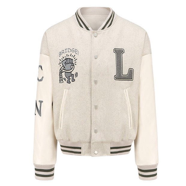 Áo Khoác Nỉ Bomber Nam Nữ Unisex Form Rộng Chữ L Ulzzang NB01 | BigBuy360 - bigbuy360.vn