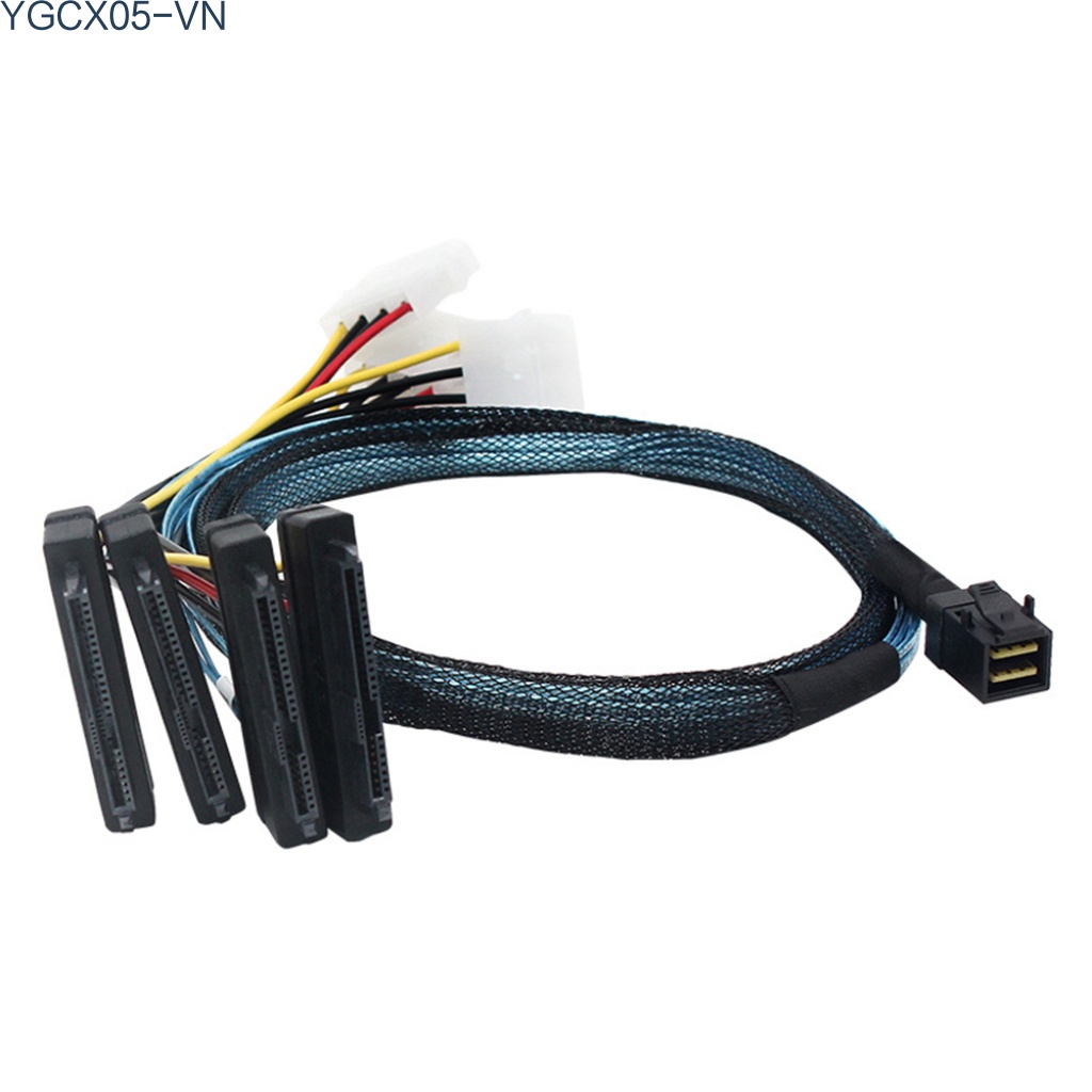 Cáp Chuyển Đổi Dữ Liệu Sas Sff-8643 Sang 4 Sff-8482 29pin + 4pin Cho Máy Tính Để Bàn | BigBuy360 - bigbuy360.vn