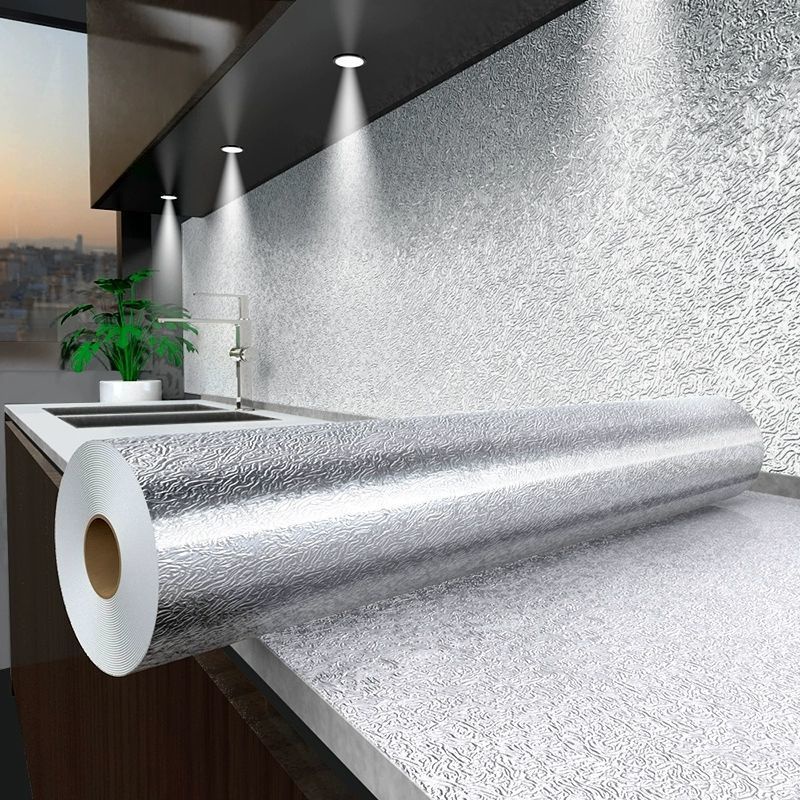 Decal tráng nhôm chịu nhiệt chống dầu chống nước dán tường nhà bếp