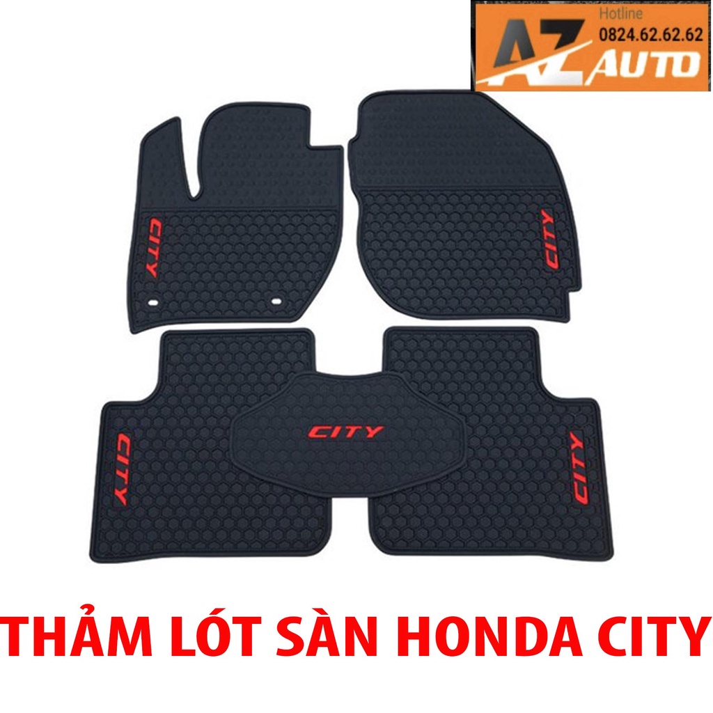 [Mã LIFEAU giảm 10% đơn 200k] Thảm lót sàn Honda City 2016-2023 , cao su đúc nguyên khối( hàng cao cấp)