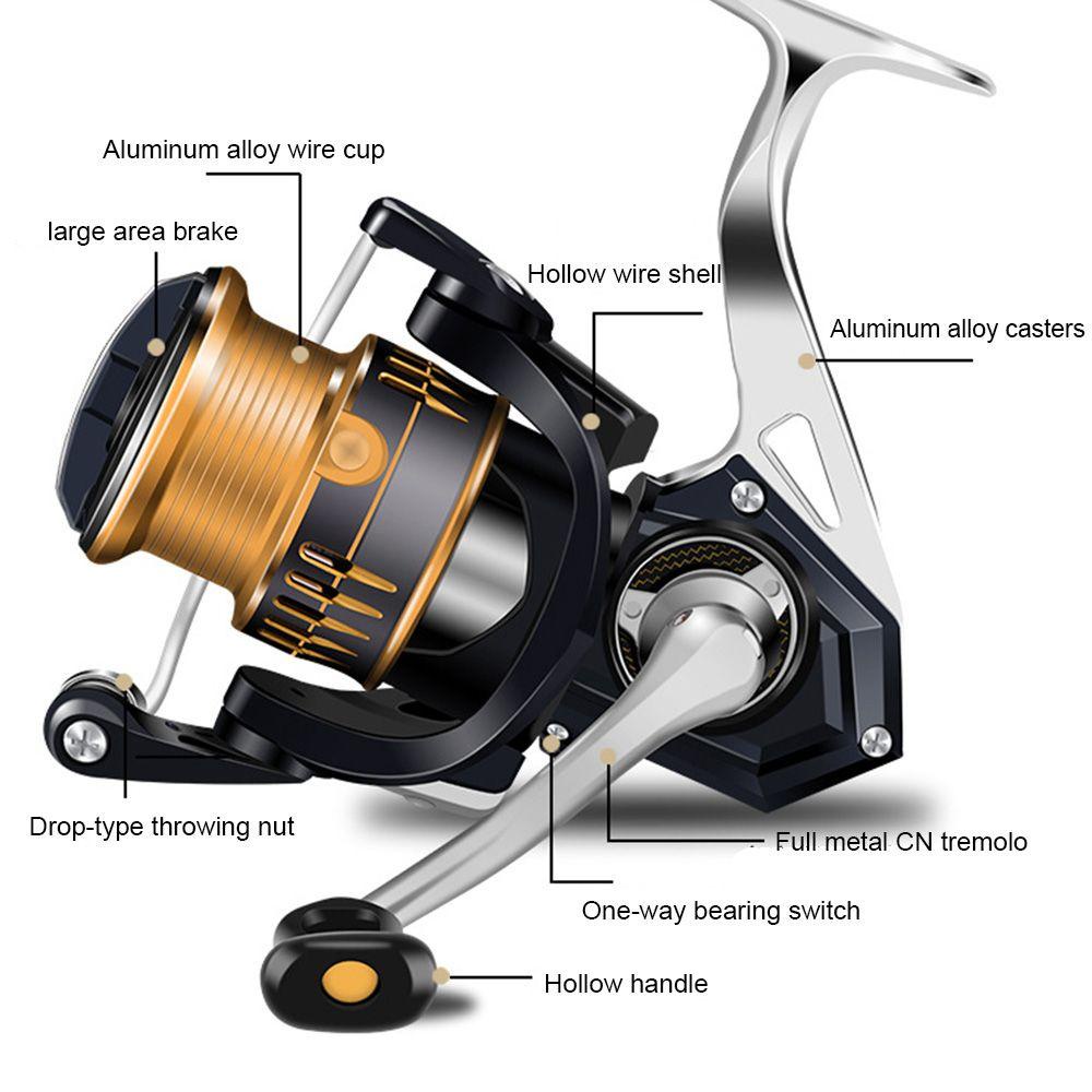 Máy Câu Cá SUENIN 5 + 1 FBE1000 Bằng Kim Loại Chất Lượng Cao