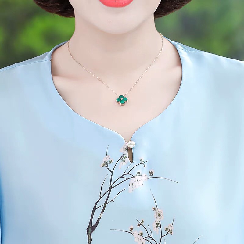 ÁO LỤA TRUNG NIÊN NỮ - ÁO SƠ MI KIỂU DÁNG ĐẸP - QUÀ TẶNG MẸ