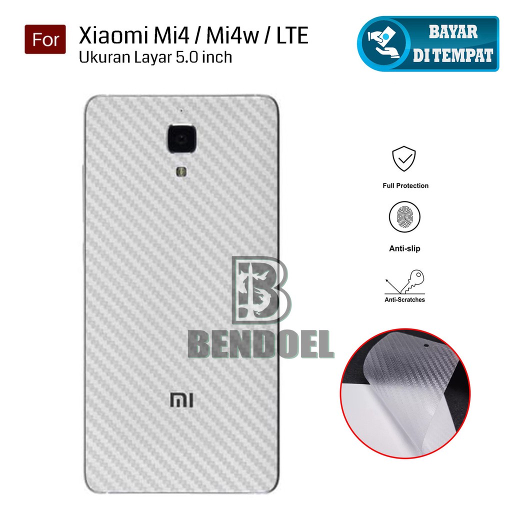 Ốp Lưng Sợi Carbon 3d Chống Trầy Cho Xiaomi Mi 4 / Mi4 / Mi4w / Mi 4w