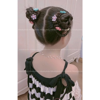 Set 2 Dây Buộc Tóc Giả Búi Tóc Natra Cho Bé