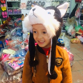 Mũ lông hình thú đẹp