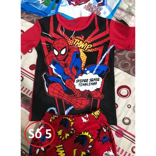 Bộ thun siêu nhân nhện SPIDER MAN