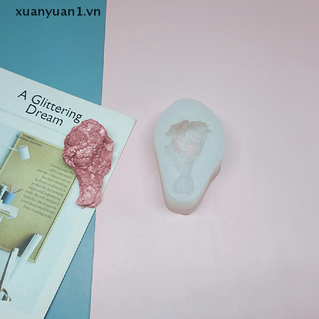 1 Khuôn Làm Nến Hình Đùi Gà Bằng Silicone 3D Trang Trí Nhà Cửa