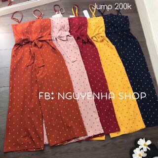 Jum ống rộng nơ eo