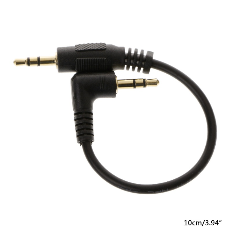 Dây Cáp Nối Dài 10cm Góc Phải 3.5Mm Cho Xe Hơi SUV MP3 Player