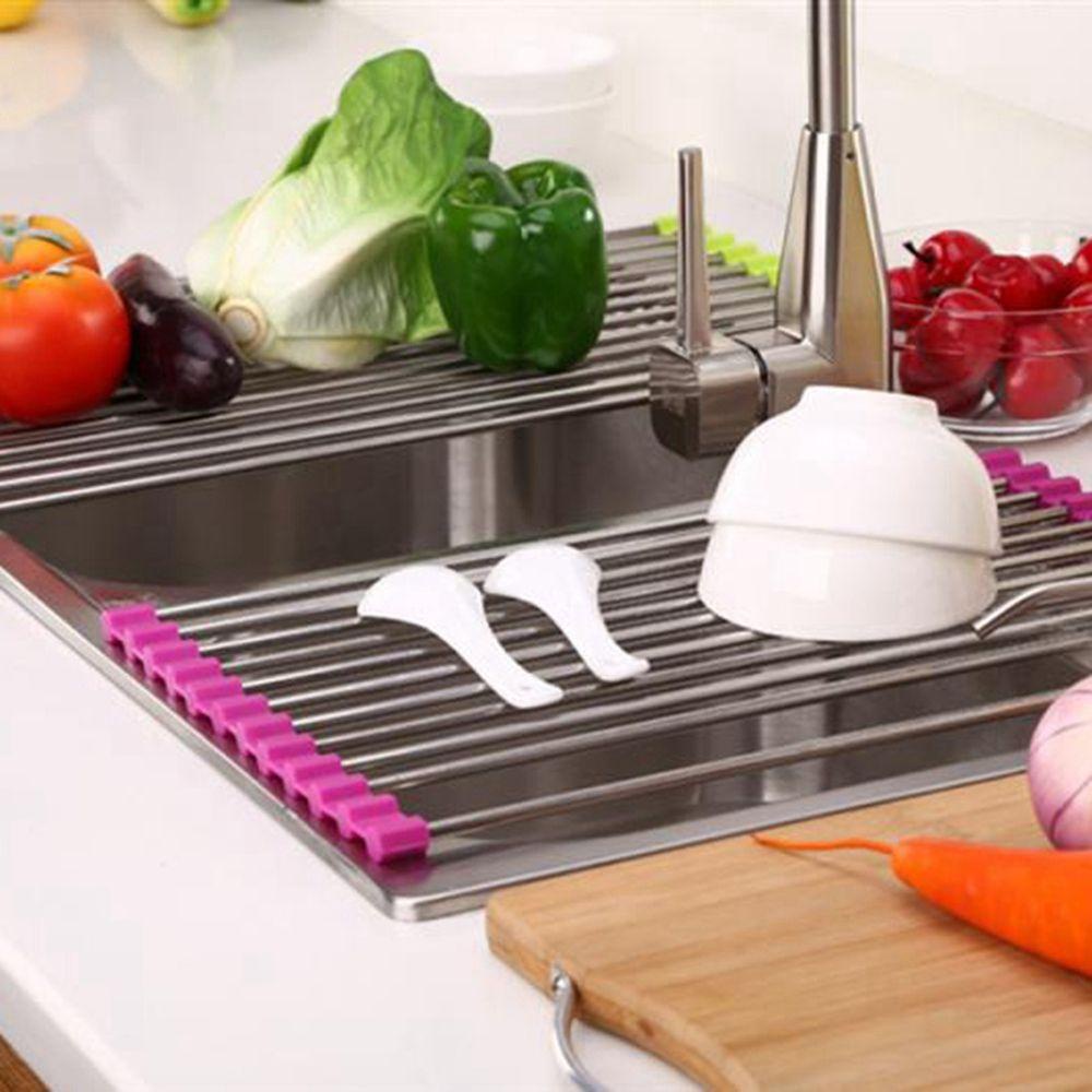 MOCHO Giá Úp Chén Đĩa Ráo Nước Đa Năng Chống Rỉ Sét Có Thể Gấp Gọn Cho Nhà Tắm