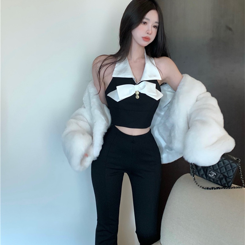 Áo Hai Dây Cổ Tim Thiết Kế Quyến Rũ Cho Nữ