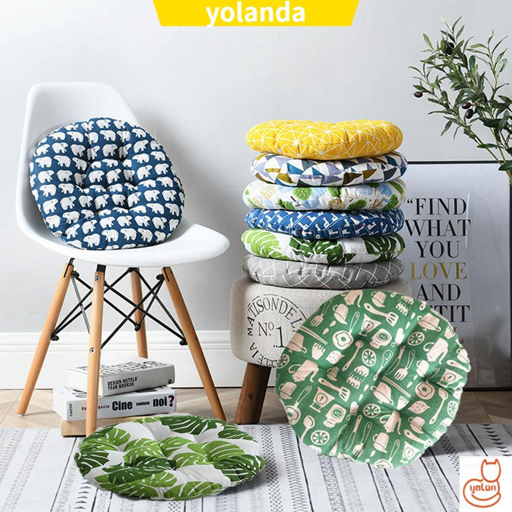 ☆YOLA☆ 15 Styles Seat Cushions Thicken Throw Pillow Chair Cushion Home Decor Round Printed Office Floor Pillows