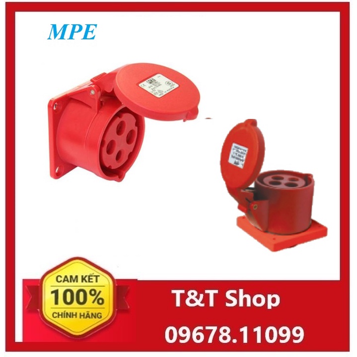 Ổ CẮM  CÔNG NGHIỆP CỐ ĐỊNH 3 PHA 16A-32A MPE