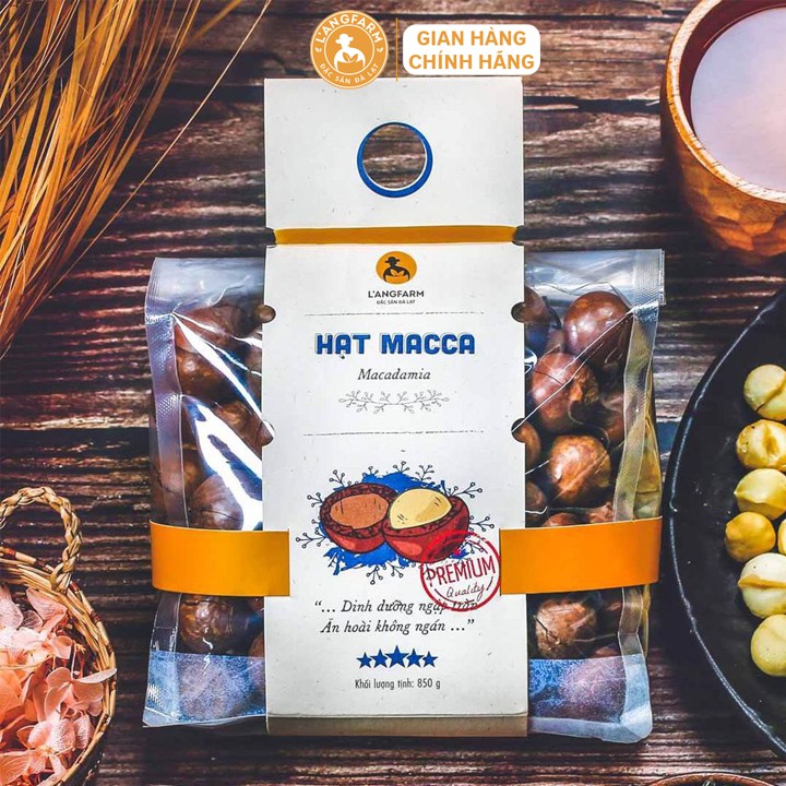 Hạt macca L'angfarm Giòn, ngon, béo, hương vị vừa miệng, hấp dẫn.