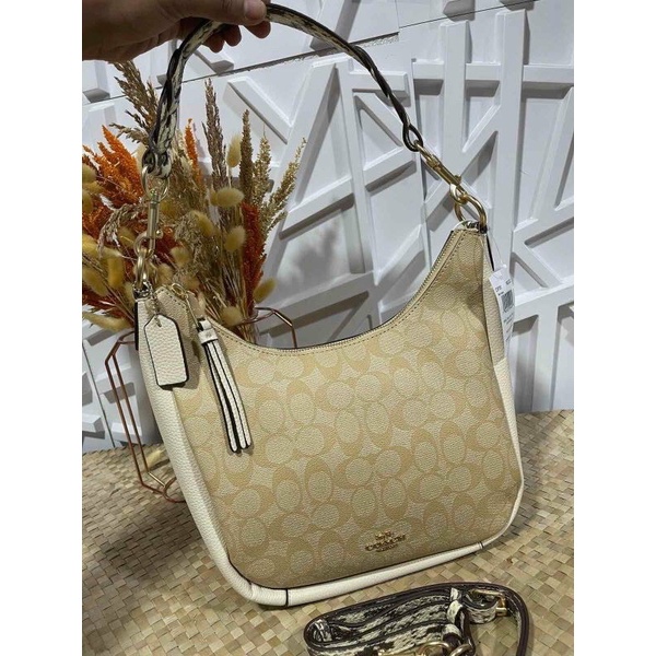 Túi đeo chéo đeo vai nữ Coach hobo dáng túi ống size to, dư xịn, màu mới đẹp