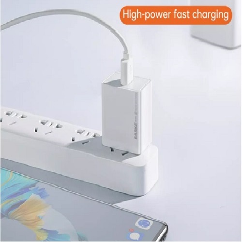 Củ sạc nhanh BSK-AS52 2.4A tặng kèm cáp sạc nhanh 1m 2.4A dùng cho Samsung Huawei Xiaomi Oppo iPhone 13