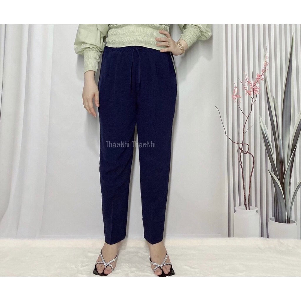 Quần Đũi Nữ Dáng Baggy Dài Lưng Thun