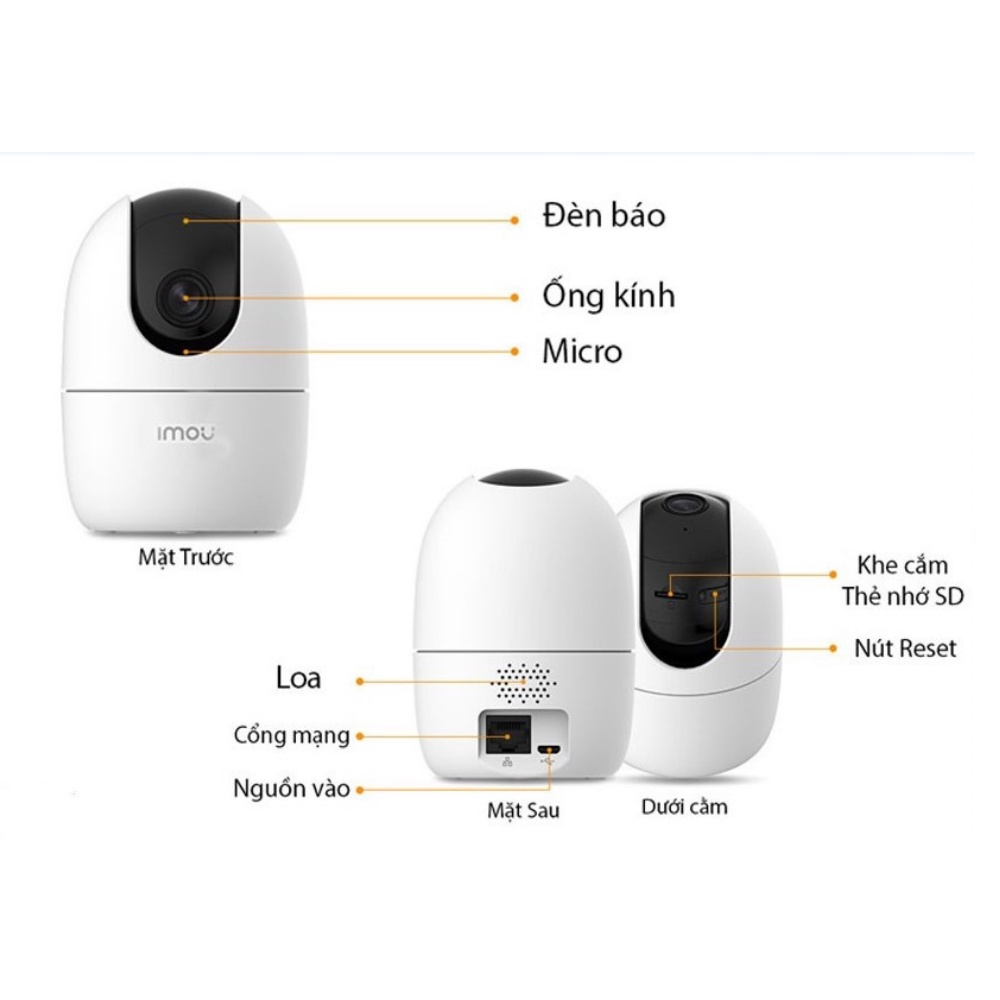 Camera wifi imou, camera imou ranger  nghe âm thanh, nói chuyện 2 chiều A22EP, C22SP. Bảo hành chính hãng 24 tháng