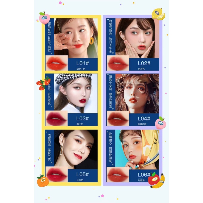 Lẻ 1 cây son Hanyuaxi xanh 6 màu