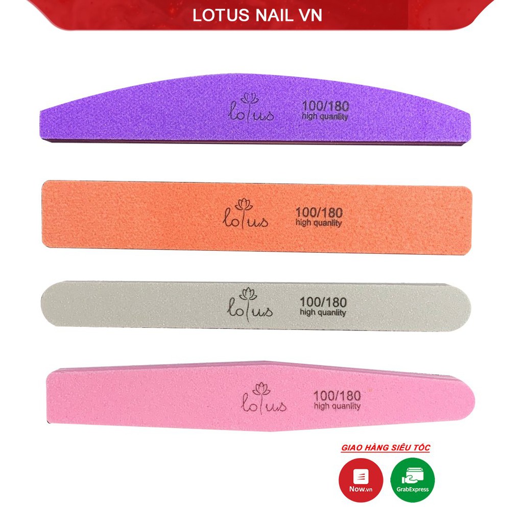  Phao dũa móng, buffer móng mịn Lotus nhiều kiểu dáng