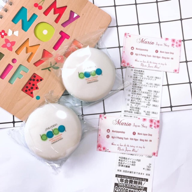 (Đủ bill,có sẵn)Phấn rôm Phấn phủ kiềm dầu Shiseido Baby Powder 50gr