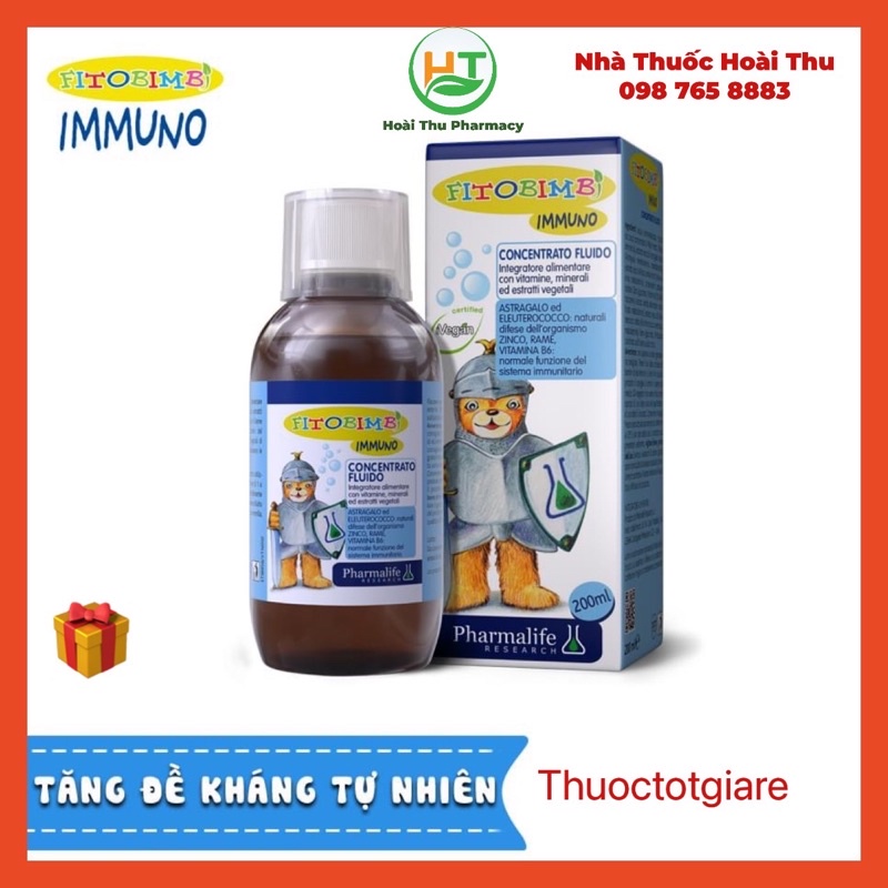 [ Kèm Quà Tặng ] FitoBimBi IMMUNO - Immuno Bimbi tăng miễn dịch cho bé ( Chính Hãng )