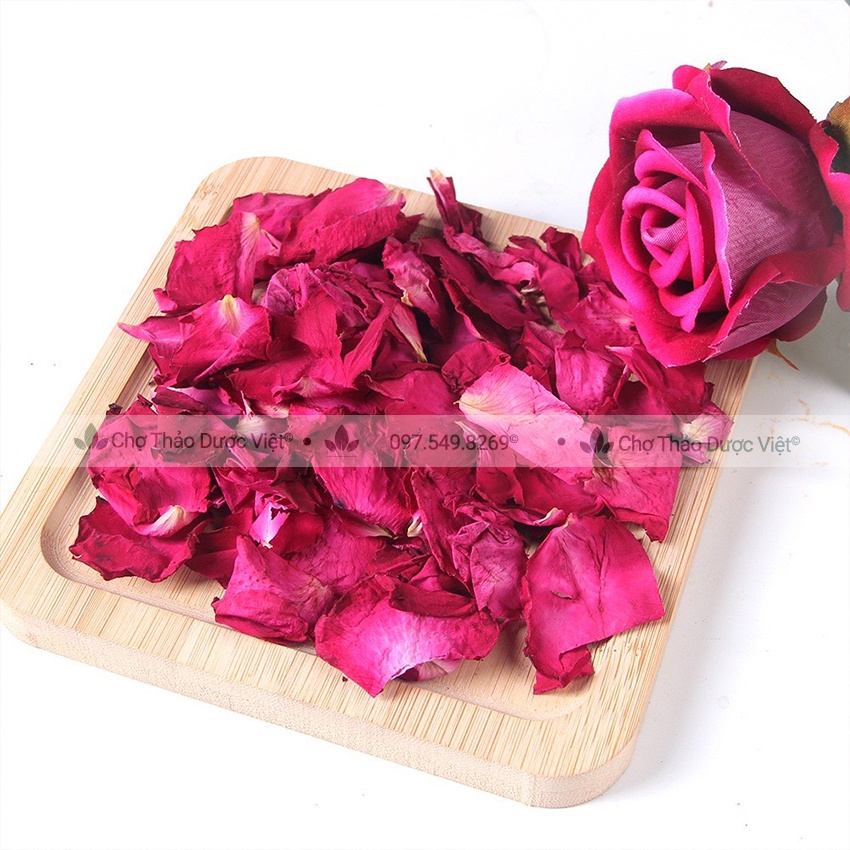 Cánh hồng sấy lạnh 500g (Cánh hồng khô trang trí, decor, thảo mộc tắm, ngâm chân thư giãn) - Chợ Thảo Dược Việt