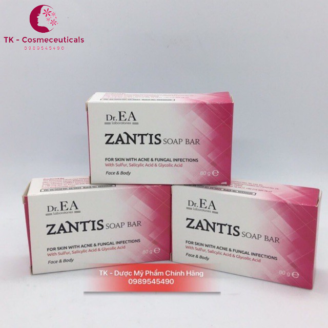 Xà Phòng Tắm Dr.EA ZANTIS SOAP BAR Viem Nang Lông, Mụn Trứng Cá -  80g