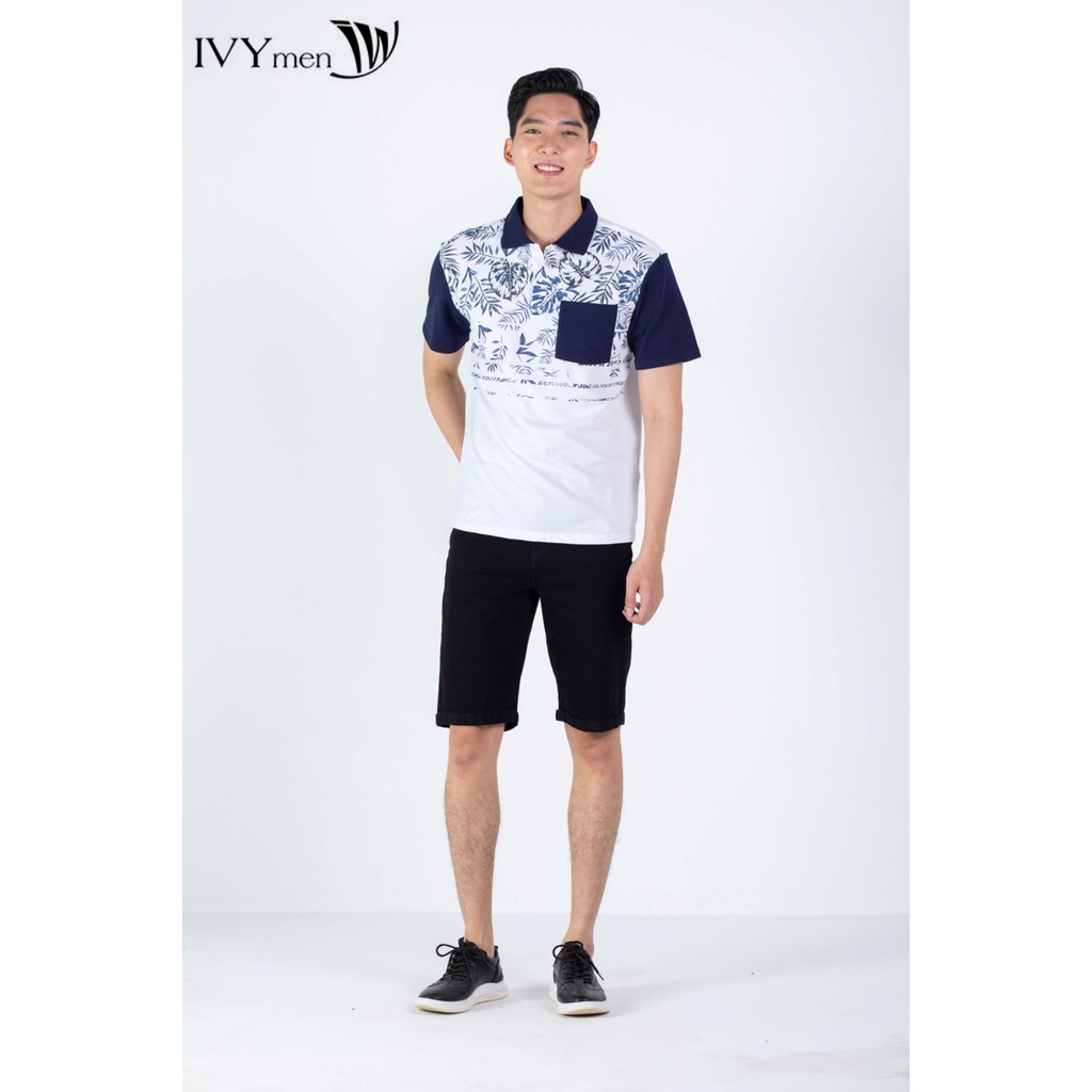 Áo polo nam phối họa tiết IVY moda MS 57E2970 | BigBuy360 - bigbuy360.vn