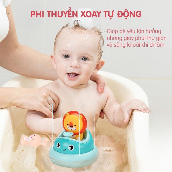 🐰 TIỆM NHÀ BABY|🧧 ĐỒ CHƠI NHÀ TẮM THƯƠNG HIỆU UMOO CAO CẤP AN TOÀN CHO BÉ-PHI THUYỀN THỎ HỒNG XO