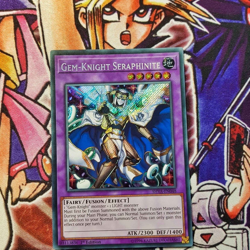 Thẻ bài Yugioh chính hãng | Gem-Knight Seraphinite | SHVA Secret Rare
