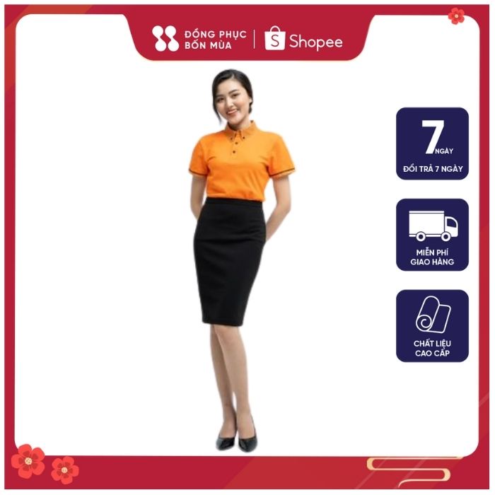 Áo thun polo nữ công sở Nam/ Nữ có cổ form rộng tay ngắn phông trơn cao cấp mặc đi làm,đi chơi thể thao basic sẵn hàng